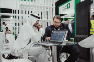 Stand entreprise au GITEX couvert par un photographe Marrakech